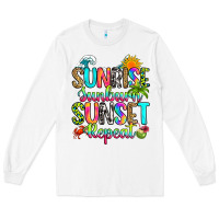 White sunrise sunburn sunset repeat Long Sleeve Tee - RanaPortraitStore