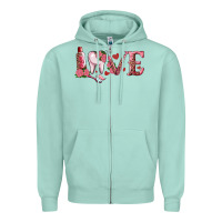 Seafoam valentines day dental love Zipper Hoodie - RanaPortraitStore
