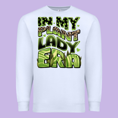 In My Plant Lady Era Premium Sweatshirt Designed By Jahusdesignshop
