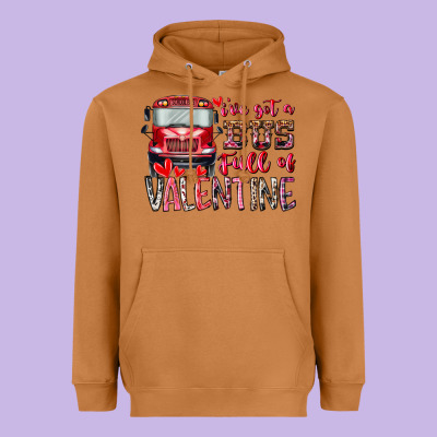 I've Got Bus Full Of Valentine Heavyweight Hoodie Designed By Racoondesign
