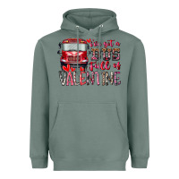 Sage I've got bus full of Valentine Heavyweight Hoodie - RacoonDesign