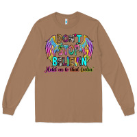 Toasted Coconut don't stop believin' hold on to that feelin' Long Sleeve Tee - RanaPortraitStore