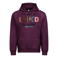 Mauve Wine for god so loved the world Urban Hoodie - MaliasSmallBusiness