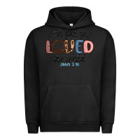 Pigment Black for god so loved the world Urban Hoodie - MaliasSmallBusiness