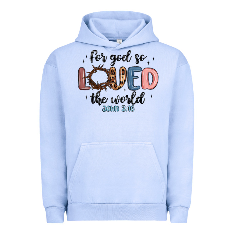 For God So Loved The World Urban Hoodie by MaliasSmallBusiness | Teevron