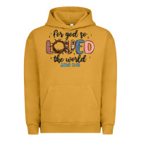 Pigment Peanut Butter for god so loved the world Urban Hoodie - MaliasSmallBusiness