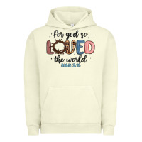 Pigment Pistachio for god so loved the world Urban Hoodie - MaliasSmallBusiness