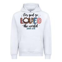 White for god so loved the world Urban Hoodie - MaliasSmallBusiness