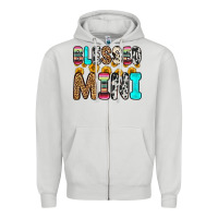 Dove Grey blessed mini Zipper Hoodie - Zillion Design Studio