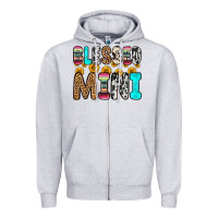 Heather Grey blessed mini Zipper Hoodie - Zillion Design Studio