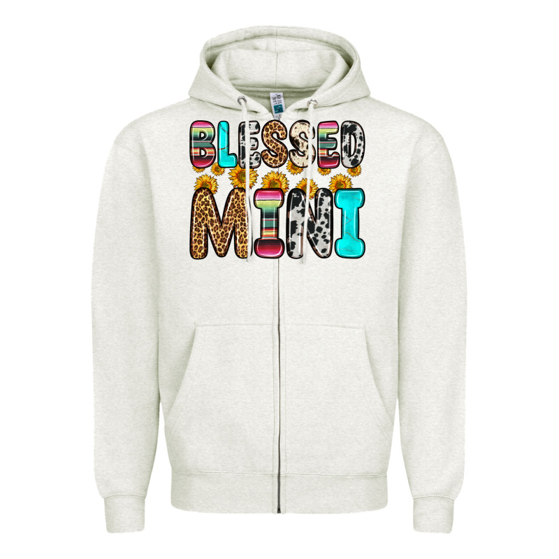Blessed Mini Zipper Hoodie by Zillion Design Studio | Teevron