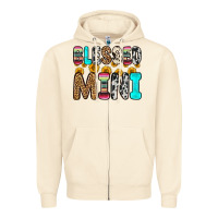 Sandshell blessed mini Zipper Hoodie - Zillion Design Studio