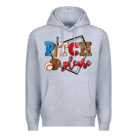 Heather Grey pitch please Premium Hoodie - AdoDesignShop