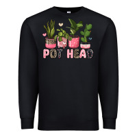 Black pot head plants Premium Sweatshirt - JahusDesignShop