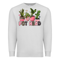 Dove Grey pot head plants Premium Sweatshirt - JahusDesignShop