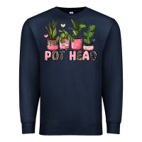 Navy pot head plants Premium Sweatshirt - JahusDesignShop