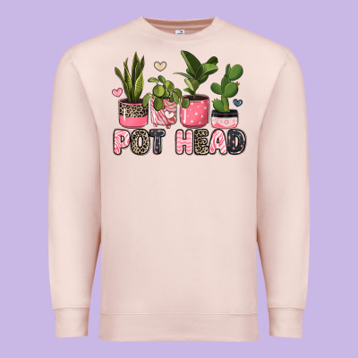 Pot Head Plants Premium Sweatshirt Designed By Jahusdesignshop