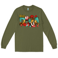 Army Green diva Long Sleeve Tee - RanaPortraitStore