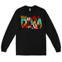 Black diva Long Sleeve Tee - RanaPortraitStore