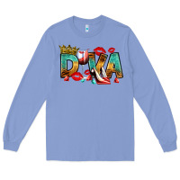 Colony Blue diva Long Sleeve Tee - RanaPortraitStore