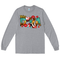 Heather Grey diva Long Sleeve Tee - RanaPortraitStore