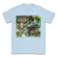 Dusty Blue country western Classic Tee - Zillion Design Studio