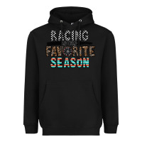 Black racing is my favorite season Heavyweight Hoodie - CowhideDigitalArt