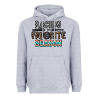 Heather Grey racing is my favorite season Heavyweight Hoodie - CowhideDigitalArt