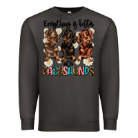 Smoke everything is better with dachshunds Premium Sweatshirt - JahusDesignShop