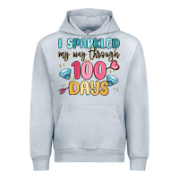Heather Grey i sparkled my way through 100 days Urban Hoodie - MaliasSmallBusiness