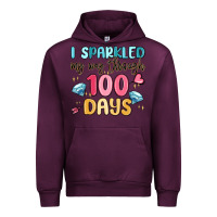 Mauve Wine i sparkled my way through 100 days Urban Hoodie - MaliasSmallBusiness