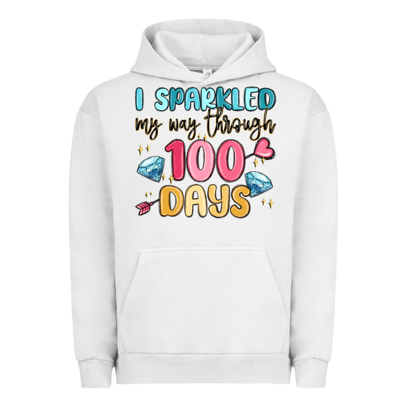 I Sparkled My Way Through 100 Days Urban Hoodie by MaliasSmallBusiness | Teevron