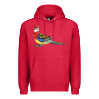 Cardinal Rosella Bird Premium Hoodie - LillyAllenDesigns