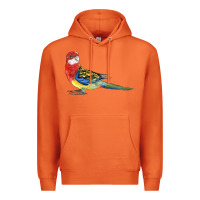 Carrot Rosella Bird Premium Hoodie - LillyAllenDesigns