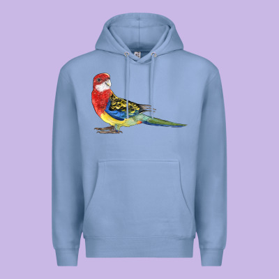 Rosella Bird Premium Hoodie Designed By Lillyallendesigns