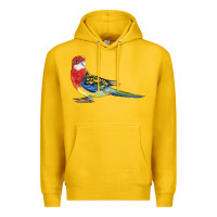 Lemon Rosella Bird Premium Hoodie - LillyAllenDesigns