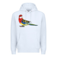 White Rosella Bird Premium Hoodie - LillyAllenDesigns