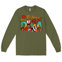 Army Green birthday diva Long Sleeve Tee - RanaPortraitStore