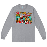 Heather Grey birthday diva Long Sleeve Tee - RanaPortraitStore