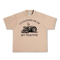 Burro I D Rather Be On My Tractor Urban Heavy Tee - Bettercallsaul