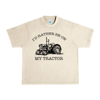 Sandshell I D Rather Be On My Tractor Urban Heavy Tee - Bettercallsaul