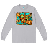Moon Dust fall pumpkins and sunflowers heart Long Sleeve Tee - BarkalooDesign