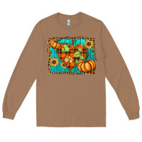 Toasted Coconut fall pumpkins and sunflowers heart Long Sleeve Tee - BarkalooDesign