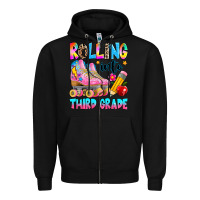 Black rolling into third grade Zipper Hoodie - texasbilliewilder