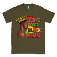Army Green juneteenth black king Classic Tee - texasbilliewilder