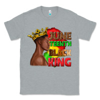 Heather Grey juneteenth black king Classic Tee - texasbilliewilder