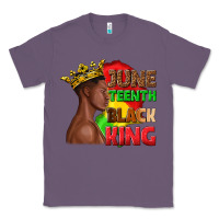 Lavender juneteenth black king Classic Tee - texasbilliewilder