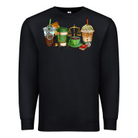 Black lawyer coffee cups Premium Sweatshirt - AdoDesignShop