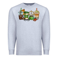 Heather Grey lawyer coffee cups Premium Sweatshirt - AdoDesignShop