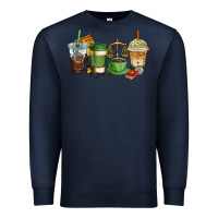 Navy lawyer coffee cups Premium Sweatshirt - AdoDesignShop